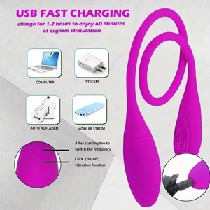 Oplaadbare 7 Snelheden Dubbele Kop Jump <span class=keywords><strong>Egg</strong></span>-Spot Bullet Dildo <span class=keywords><strong>Vibrator</strong></span> <span class=keywords><strong>Anal</strong></span> Butt Plug Volwassen Seksspeeltje Voor Paar Mannen Vrouwen - Product Image 5