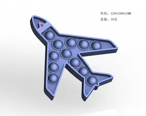 Custom Shape Open Mold Size Color Food Grade Pops Silicone Airplane Toy Airplane Model