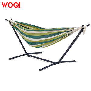 Soporte para Hamaca Doble Woqi, Estructura de Acero Resistente, Ajustable para Interiores y Exteriores, Ganchos Ajustables, Capacidad de 250 lb - Product Image 2