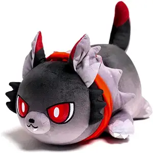 Custom Leuke Kat Pluche Kat Pluche Speelgoed Super Zachte Meow Kat Voedsel Plushie Anime Fans Collection Verjaardagscadeau Voor kids