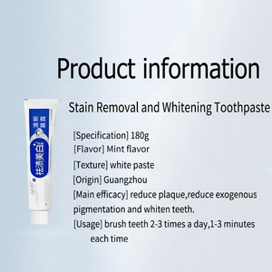 <span class=keywords><strong>Dentifrice</strong></span> Blanchissant en Gros Nettoyage Profond Anti-Bactérien 180g Éliminateur de Taches de Fumée Haleine Fraîche Marque Privée - Product Image 6