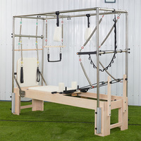 Appareil de rééducation Pilates Yoga en bois d'érable pour la rééducation à la mobilité et l'entraînement à l'étirement à domicile