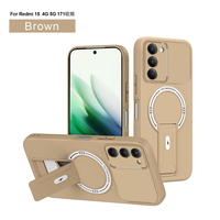 Étui de téléphone portable flexible en TPU de couleur vive Lichicase avec support portable pour Redmi A7 Pro Poco M8 Pro, coque arrière personnalisée