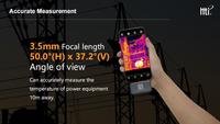 11g Portable 256X192 50Hz Infrared Thermal Camera Imager for Smartphone Type C Mobile Phone with 3.5 Focus -20C~550C 640x480