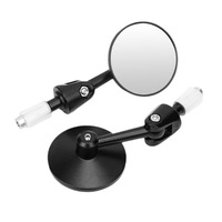 Espejo Retrovisor Redondo Plegable Universal para Go Kart Eléctrico, de Aleación de Aluminio para Exteriores