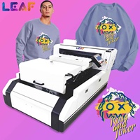 LEAF 60 cm Imprimante à jet d'encre DTF tout-en-un 60 cm DTF Shaker and Dryer Duel I3200 Head Eco Solvent Printer for T-shirt Printing