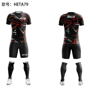 Ensembles de maillots de football personnalisés, vêtements de football à séchage rapide pour l'entraînement, uniforme de football pour hommes - Product Image 4