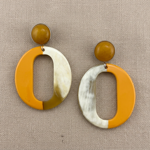 ต่างหูจี้เขาควายทรงรีน่ารักจากเวียดนามสำหรับวันครบรอบ - Product Image 3