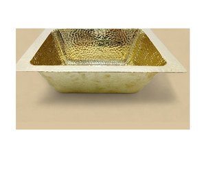 Évier de cuisine de luxe en laiton, style ferme, avec tablier, fait main, martelé, finition laiton poli, aspect vintage - Product Image 1