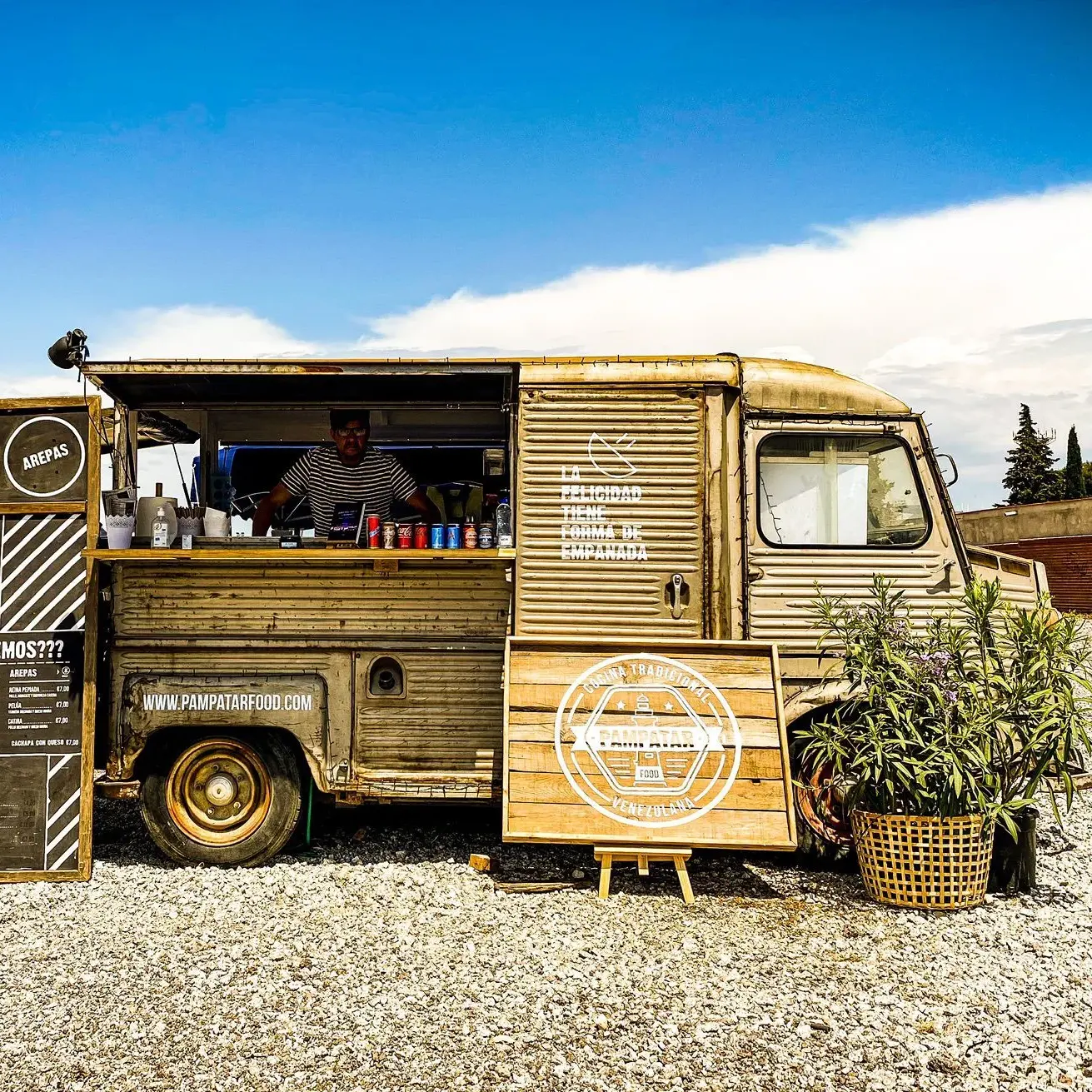 Elettrico Citroen H camion usato Fast Food rimorchio per la vendita di attività di ristorazione con cucina completa e Logo gratuito