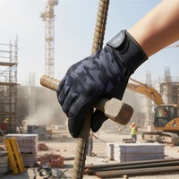 Gants de sécurité universels certifiés CE, antidérapants, résistants à l'abrasion, à doigts complets, en microfibre, avec bracelet réglable, pour la randonnée