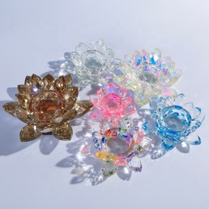 ที่ใส่เทียนทีไลท์รูปดอกบัวคริสตัลสีสันสดใส ดีไซน์ใหม่ล่าสุด MH-Z0271 - Product Image 2