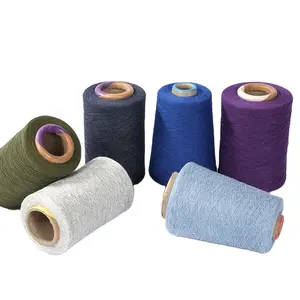 NE 3S đến 30S màu cam tùy chỉnh tái sinh sợi bông mở cuối sợi Carded tái chế bông polyester pha trộn sợi