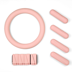 Unisex Pilates Accessories Kit Custom Color <b>Stretch</b> Fabric Resistance Band Magic Circle Yoga Block Pilates <b>Ring</b> Gym Bar Iron - Product Image 4