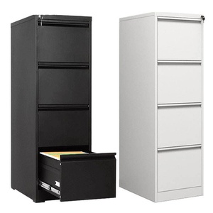 Armadio Verticale Sottile in Metallo Anti-Ribaltamento a 4 Cassetti, Armadietto in Acciaio Ignifugo Personalizzabile Colore RAL, Archivio <span class=keywords><strong>per</strong></span> <span class=keywords><strong>Ufficio</strong></span> Formato Legale - Product Image 2