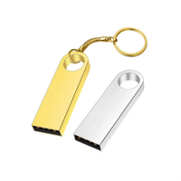 Promocional 4GB 8GB 16GB 32GB 64GB llavero USB Flash Drive Metal impermeable Pen Drive llavero USB Flash Disk