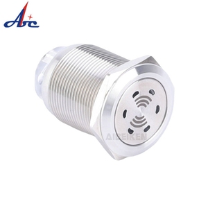 22 mét điện tử cảnh báo buzzer chống thấm nước chống phá hoại 2 ốc vít thép không gỉ kim loại 220VAC buzzer với Red LED đèn ánh sáng - Product Image 1