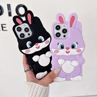 Coque de protection antichute en silicone 3D motif lapin mignon et souple pour smartphones Infinix POP 8/POP 20/Spark 30/IP 15 – Populaire de l'usine BAILI