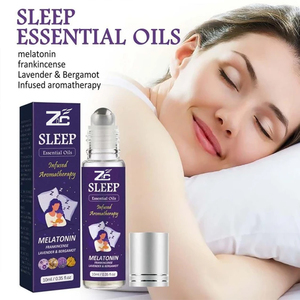 Bottiglia a sfera a rullo di grado terapeutico per aromaterapia, diffusore calmante per sonno, miscela di oli per <span class=keywords><strong>olio</strong></span> a rullo - Product Image 3