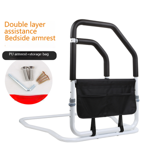 Nuevo riel de seguridad para cama en forma de U con bolsa y correas, riel de soporte para cama para personas mayores - Product Image 3