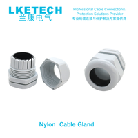 LKETECH Presse-étoupe en nylon M16, étanche IP68, gris, pour câbles de diamètre extérieur 4-8mm, -40°C~+80°C