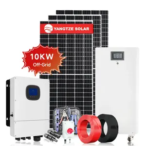 10 Kw Off Grid Solar Power System Mounting Hardware Metal Ground Screw Solar System For House With Lithium Ion Battery
