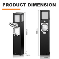 Prise de courant extérieure intelligente WiFi en acier inoxydable 304, étanche IP66, économie d'énergie, pour camping-car et camping, 110~250V