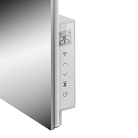 Calentador de Panel Infrarrojo de Cristal de Carbono Portátil Eléctrico Comercial de 400W 600W 500W para Montaje en Pared, Ideal para Estudios de Yoga