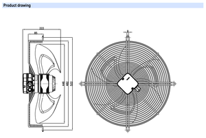 Ventilador Axial Industrial EBM-Papst S6E450-AF08-29/F01 de 450 mm, Ventilador de Refrigeración, Condensador, Ventilación HVAC - Product Image 4