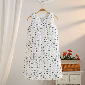 <span class=keywords><strong>Gigoteuse</strong></span> sans manches en polyester doux et confortable pour nouveau-né (0-6 mois) <span class=keywords><strong>avec</strong></span> imprimé étoiles, anti-coup de pied, pour printemps et automne - Product Image 1