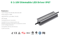 Dc dc isolé 12v 24v 36v 48v 200w triac dimmable led pilotes pour lampadaire led
