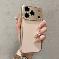 Coque de téléphone givrée effet peau pour iPhone 18 Pro, 17, 16, 15, 14, 13, 12, 11, Pro – Coque antichoc intégrale