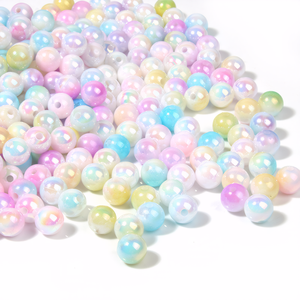 Cuentas de Plástico de Doble Color Degradado AB de 500g/bolsa, Cuentas Fantasmagoria para Fabricación de Joyería DIY - Product Image 2