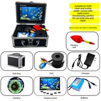 Caméra de pêche sous-marine filaire avec moniteur couleur TFT 5,0 pouces à 360 degrés, sonde LED portable et durable, étanche IP68
