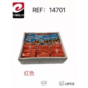 Sacchetti igienici monouso classici rossi in polietilene per animali domestici con stampa personalizzata, taglia M, capacità 6-10L, 12 pezzi - Product Image 3