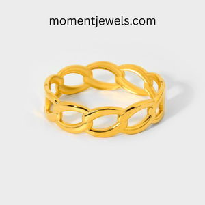 18K Gold Plated Waterproof Stainless Steel <b>Bangle</b> Non Tarnish Chunky Geometric Line Bracelet for Women Stylish Jewelry - Product Image 6