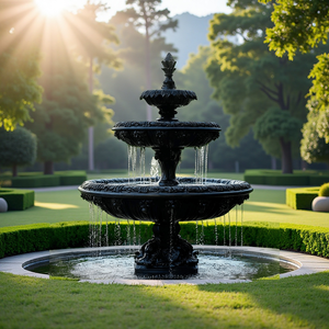 น้ำพุหินอ่อนรักษ์โลกผลิตจากโรงงาน น้ำพุหินขนาดใหญ่สำหรับตกแต่งสวนกลางแจ้ง โรงแรม และวิลล่า - Product Image 2