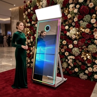 Photomaton numérique instantané à écran tactile pour fêtes, miroir selfie Vogue, miroir magique pour mariage avec logiciel d'appareil photo