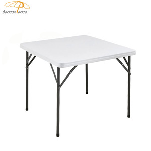 Modern Lightweight Durable Portable <strong>Table</strong> Villa Indoor Outdoor Party Training Camping Picnic Plastic Square Foldable <strong>Table</strong> - Product Image 5