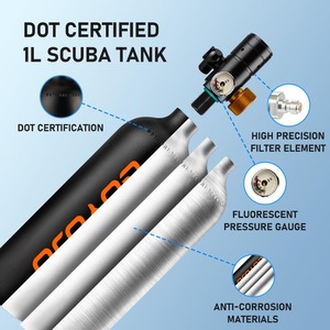 Tanque de Buceo Mini de 1L con Máscara, Cilindro de Buceo Portátil, Equipo de Respiración Subacuática de 10-15 Minutos - Product Image 3