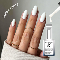 KODIES-Vernis à ongles en gel sans HEMA TPO de qualité supérieure, super blanc, de marque privée, en résine UV, semi-permanente