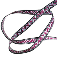 Ruban Jacquard Ethnique Style Folk 100% Polyester Écologique 1,3 cm Accessoires Vestimentaires Sans Élastique Ruban Unique pour Vêtements