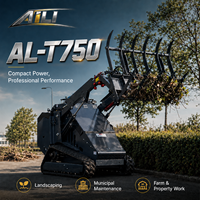 Mini-chargeuse sur chenilles T750, chargeuse compacte sur chenilles de 400 kg, diesel électrique, EPA Euro5, pour travaux agricoles et de construction
