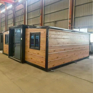 Maison conteneur extensible de 20 pieds, Villa extérieure de luxe préfabriquée pliable en acier, Bâtiment de bureau personnalisable, Hôtel, <span class=keywords><strong>Prix</strong></span> usine - Product Image 2