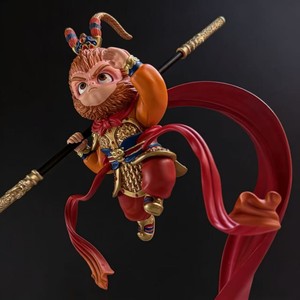 Figura Personalizable de Sun Wukong en Cobre BZY, Decoración para el Hogar y la Oficina, Regalo Comercial y Festivo, con Bastón Dorado - Product Image 5