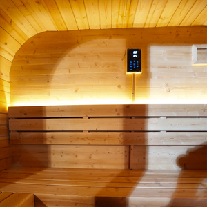 Modern Square Sauna Outdoor Carbonized Spruce Solid Wood Electric Sauna Room for 3 People Wet Steam Eco-Friendly Commercial Vill - Product Image 5