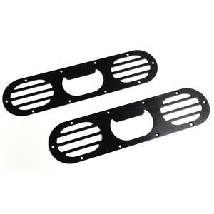 2 unids / set difusor de desvío de aire de carrera de parachoques trasero de aluminio bronce para Honda Civic AF-RWD5T - Product Image 3