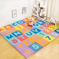 Tapis de jeu Hydefoam EVA pour salles de classe de maternelle, tuiles éducatives alphabet et nombres, impression à l'encre non toxique, provenance Indonésie