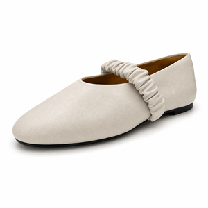 <span class=keywords><strong>Scarpe</strong></span> Mary Jane da Donna Plus Size in <span class=keywords><strong>Oro</strong></span> Metallizzato OEM ODM, <span class=keywords><strong>Ballerine</strong></span> con Punta Tonda e Fibbia Singola, Suola Morbida, Versatili per il Pendolarismo - Product Image 3