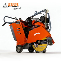 Coupe-asphalte à moteur essence ZUJI Q500, faible consommation d'entretien, profondeur de coupe réglable, 15HP, certifié CE